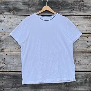 Mack Weldon Supima Cotton White Ringer T-shirt Men’s Size Large